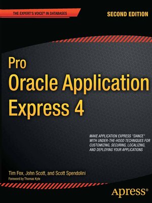 cover image of Pro Oracle Application Express 4